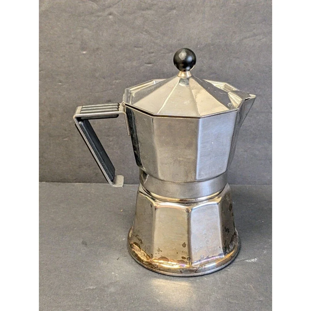 Vev Vigano Klassica Espresso Coffee Maker Italy vintage stainless steel 7
